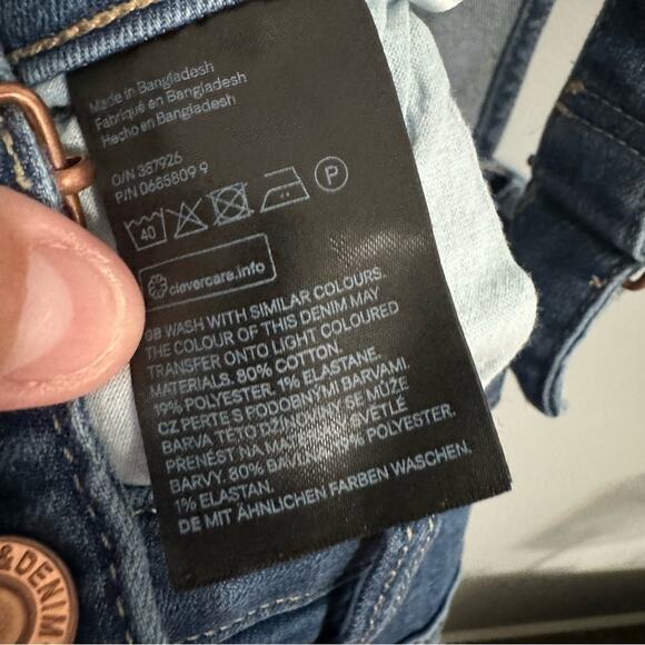 &Denim by H&M Girls Denim Jean Shortalls Overalls Size 14 (14Y+) 14 Years & Up - Picture 6 of 9